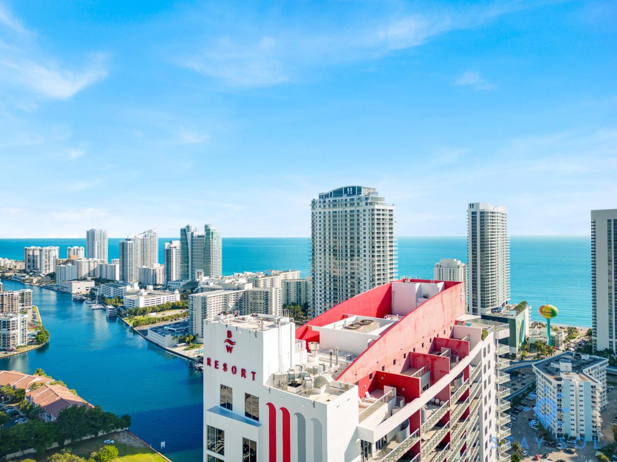 Resort Studio Balcony With Front Bay View Hallandale Beach Bagian luar foto